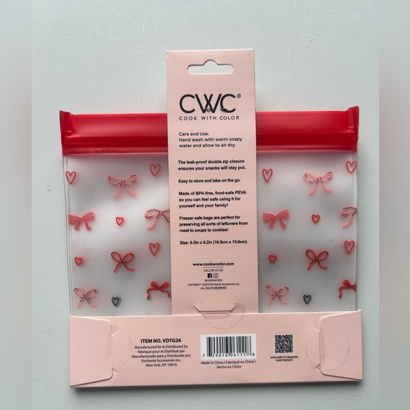 CWC Cook With Color Floral Reusable Storage Bags - - Picture 2 of 2